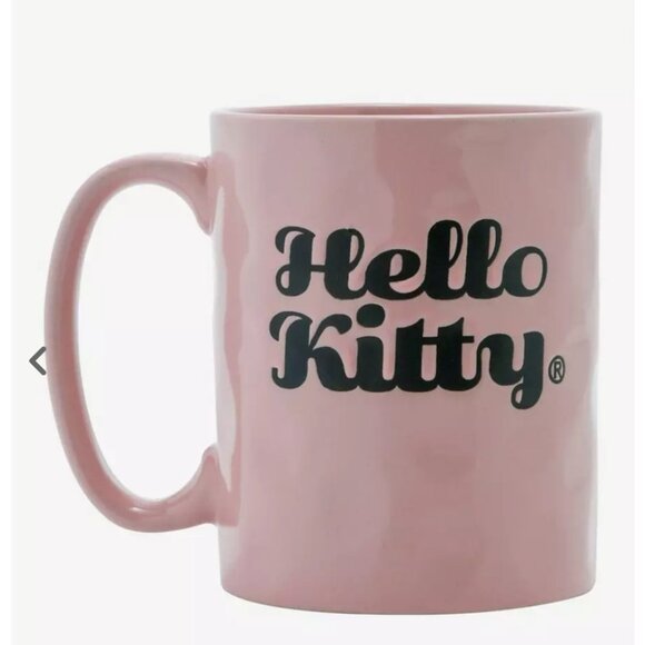 Hello Kitty Hello Flower Textured Ceramic Coffee Mug NIB - Picture 2 of 2